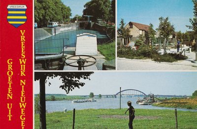 130311 Drieluik met gezichten te Vreeswijk (Nieuwegein):-de Oude Sluis;- de speeltuin aan (vermoedelijk) de ...